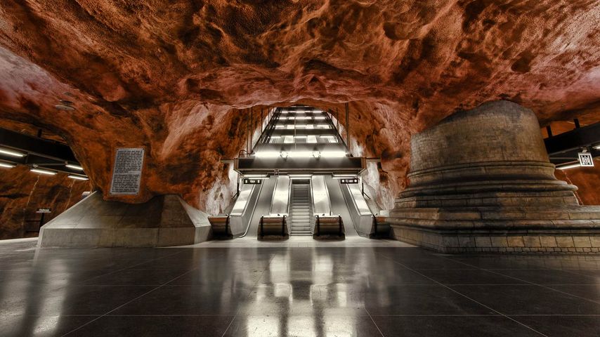 Rådhuset metro station in Stockholm, Sweden