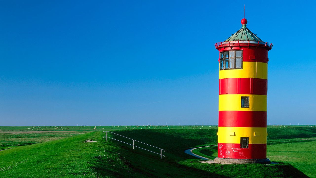 Pilsumer Leuchtturm, Pilsum, Niedersachsen, Deutschland