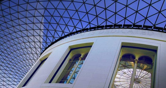 Great Court roof, British Museum in London, England