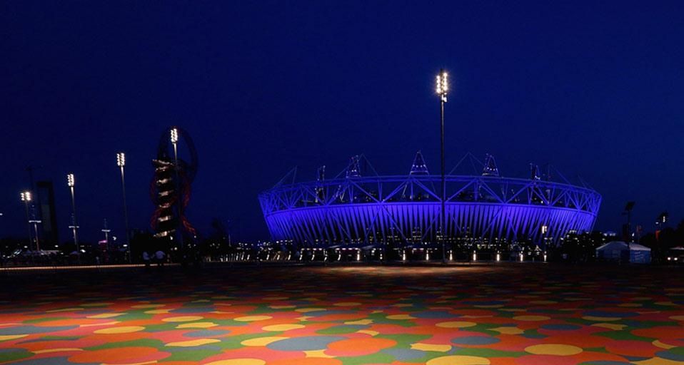 The Olympic Stadium in London, England