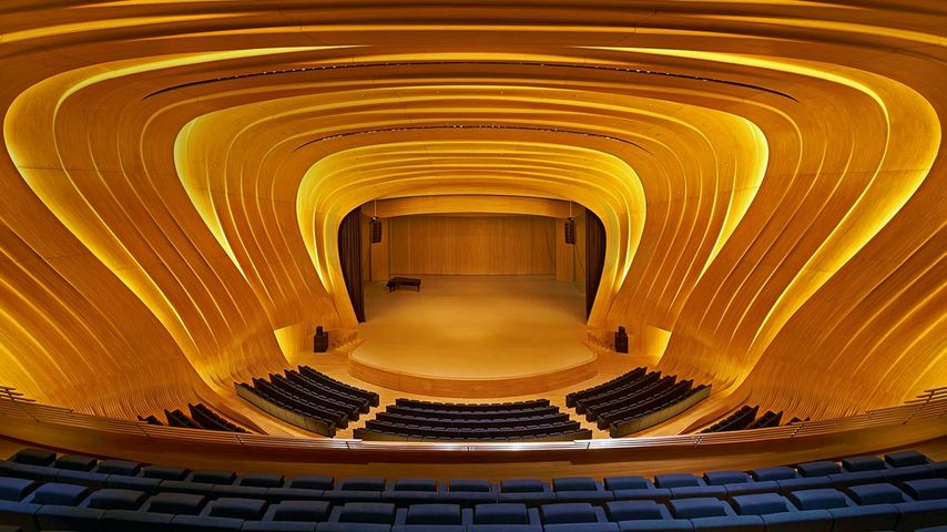 Concert hall of the Heydar Aliyev Center in Baku, Azerbaijan
