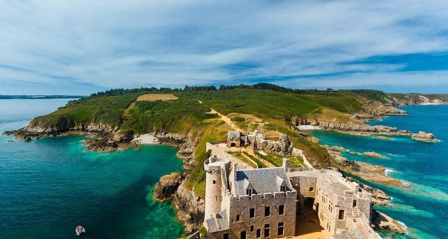 Fort-La-Latte sur la côte d’Émeraude, Côte-d’Armor, Bretagne