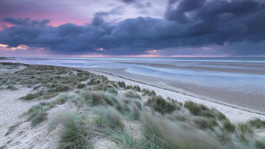 Twilight at Holkham Bay, Norfolk, England