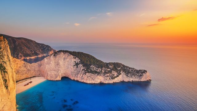 絵画　ギリシャ　スペイン　海　アート 額装済イタリアで版画化 ミコノス島 ギリシャ エーゲ海