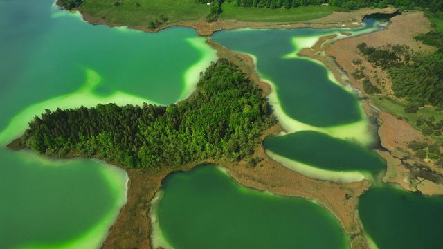 The Osterseen in Upper Bavaria, Germany