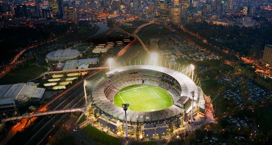 Melbourne Cricket Ground at Night