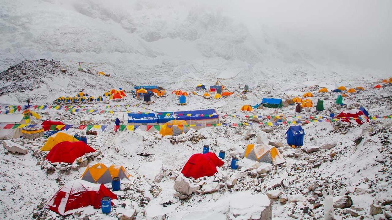 Everest Base Camp at Khumbu, Nepal