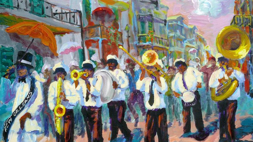 ‘New Orleans Second Line’ painting 