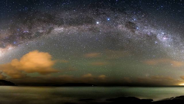 The Milky Way over the Atlantic Ocean