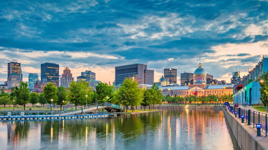 Skyline of Downtown Montreal, Quebec, Canada