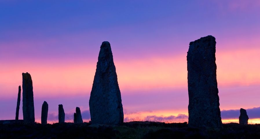 The Ring of Brodgar standing stones, Orkney Islands, Scotland