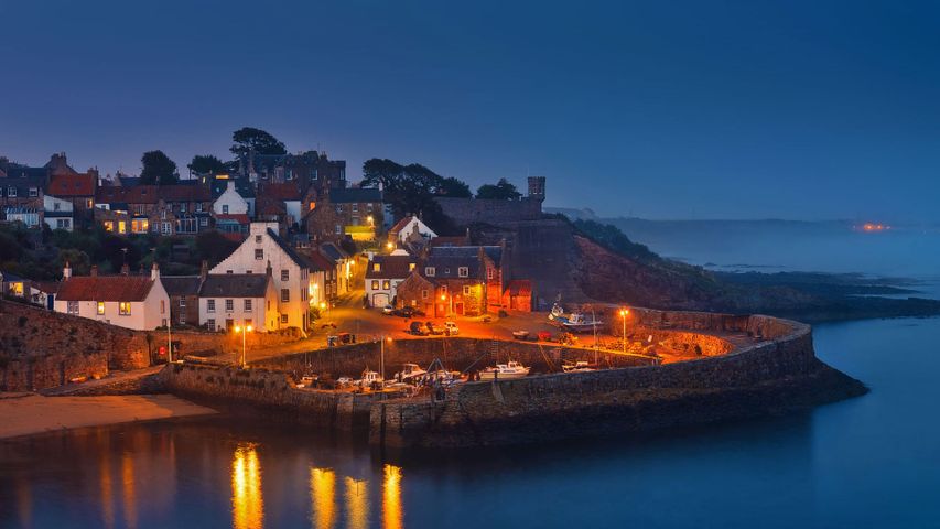 Crail Harbour and Crail, Scotland 