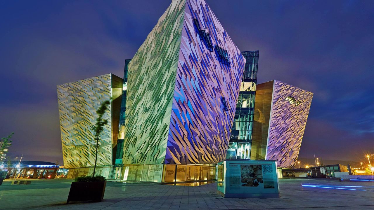 Titanic Belfast, a maritime museum in Belfast, Northern Ireland 