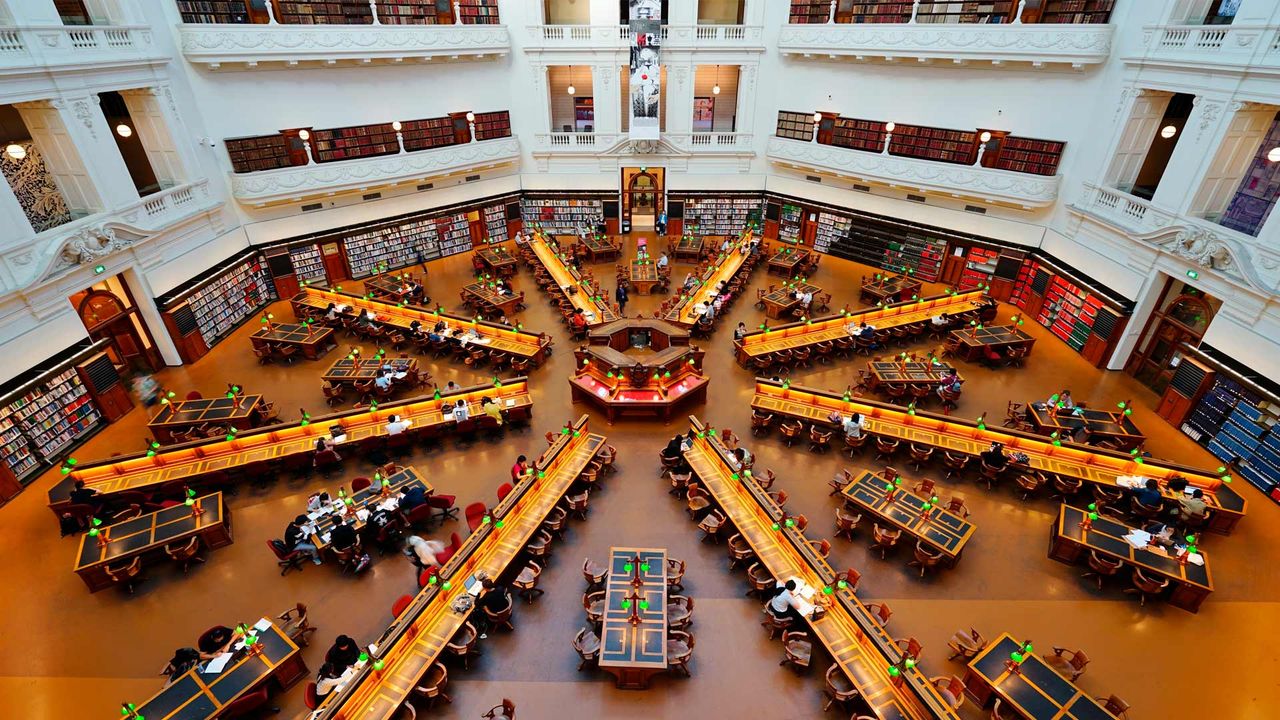 Study time at the State Library of Victoria