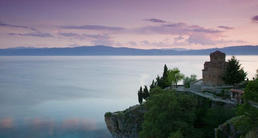｢カネオ聖堂とオフリド湖｣マケドニア, オフリド