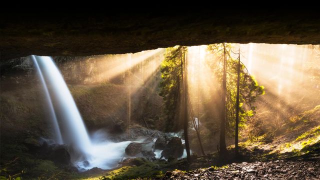 The North Falls in Silver Falls State Park, Oregon
