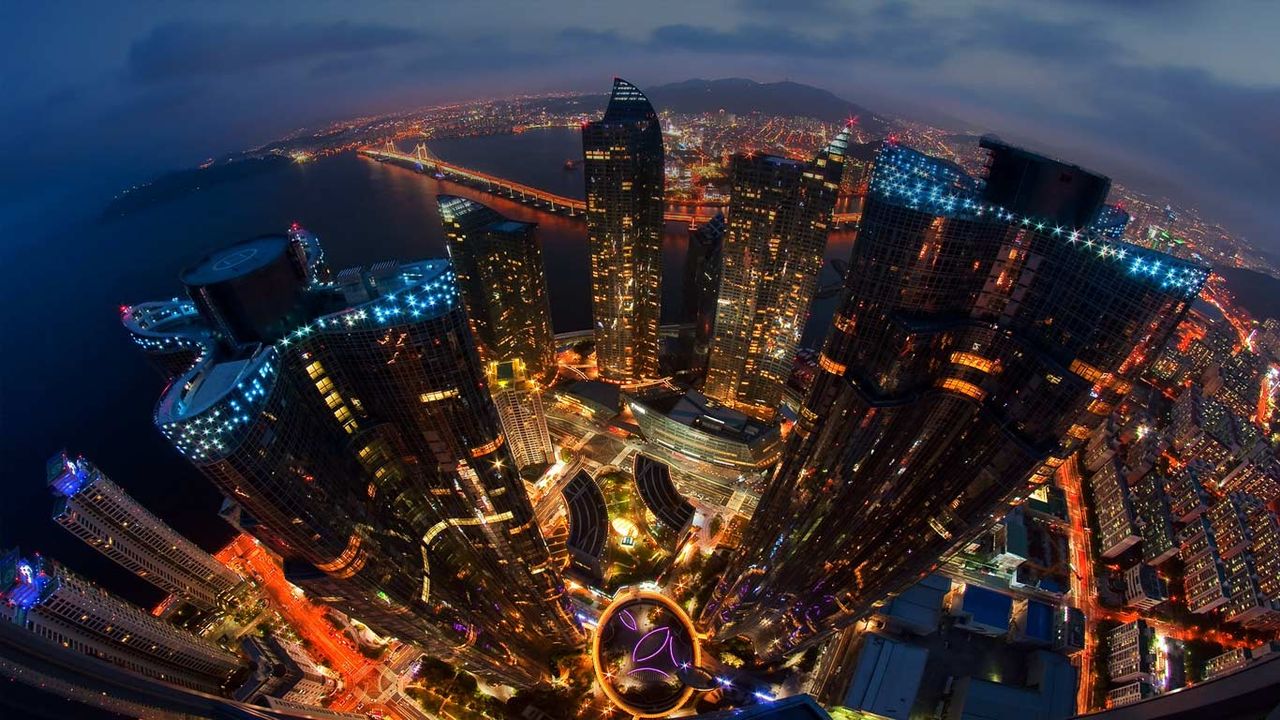 Marine City in the Haeundae district of Busan, South Korea