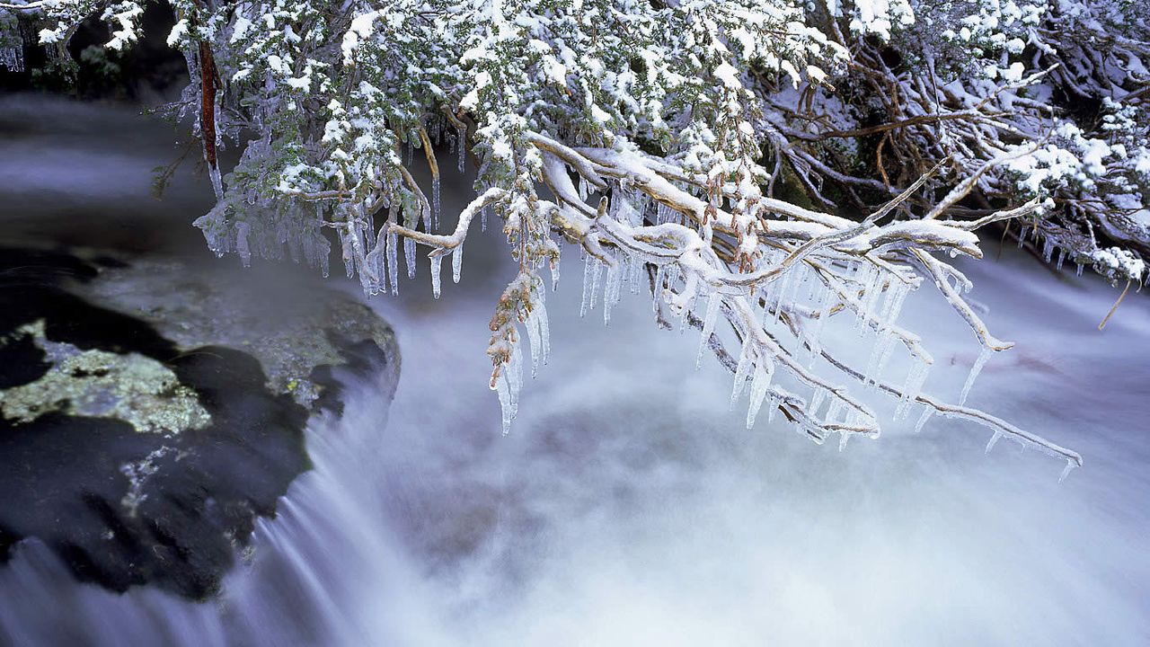 Thredbo River in Kosciuszko National Park, Australia 