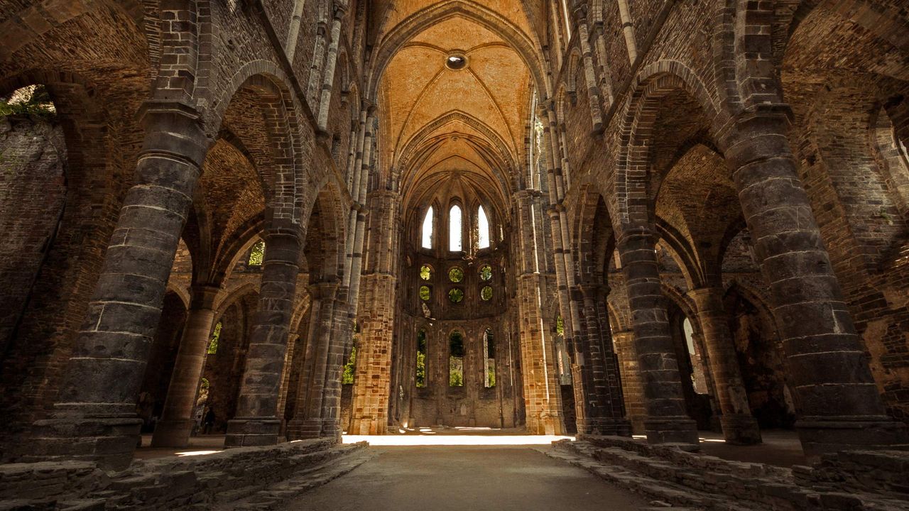 Villers Abbey in Villers-la-Ville, Belgium 