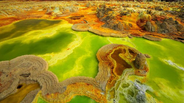 Thermalquellen, Dallol, Äthiopien