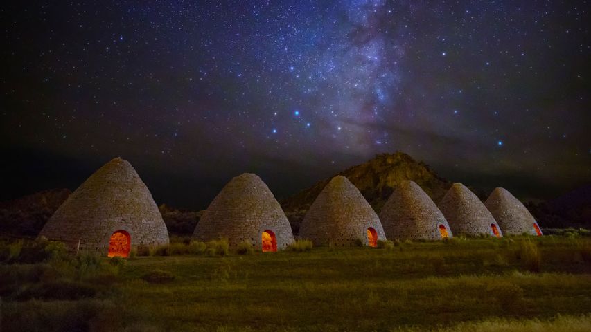 Ward Charcoal Ovens State Historic Park in Nevada, USA 