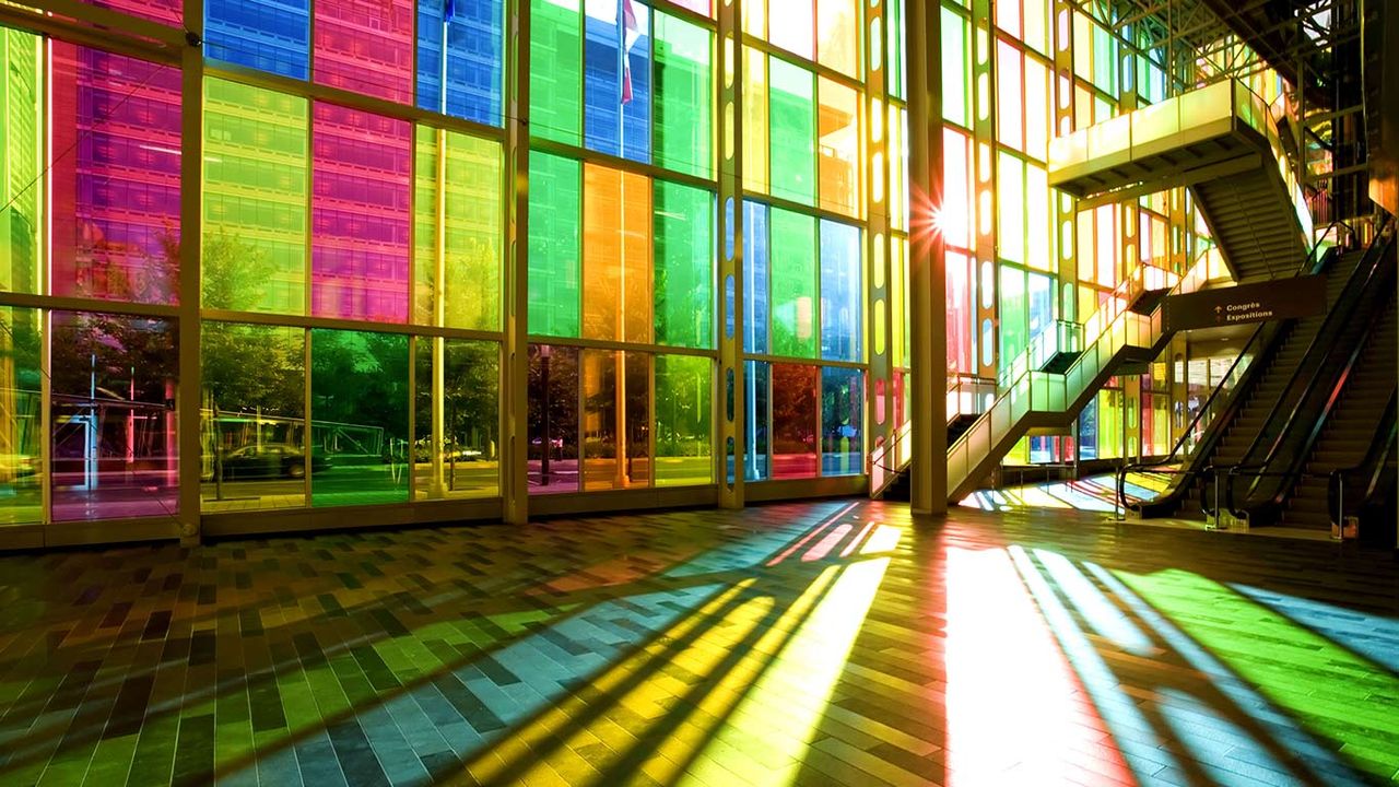 The Palais des Congres in Montreal, Quebec, Canada