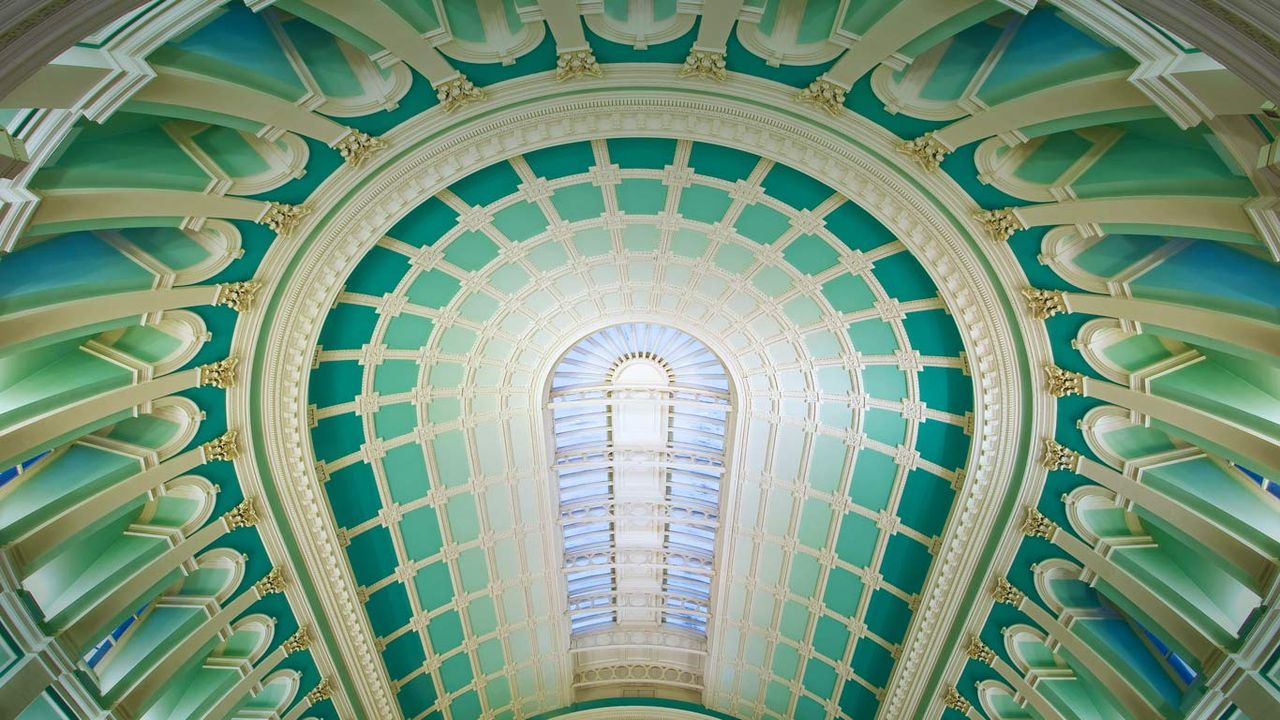 The dome of the Reading Room of the National Library of Ireland in Dublin 