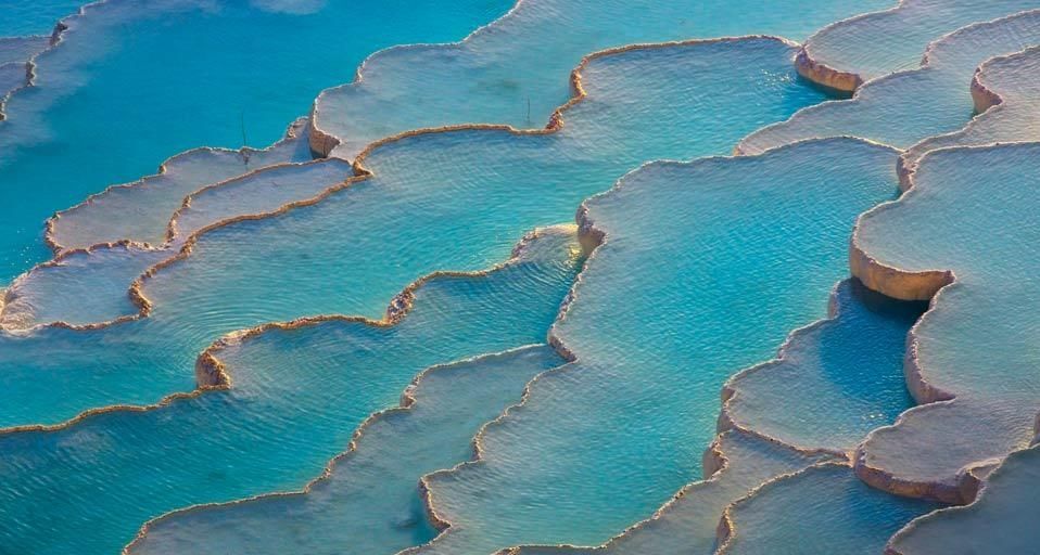 Travertine terraces of Pamukkale, Turkey
