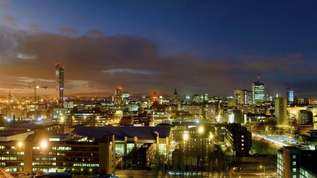 Skyline of Manchester, England