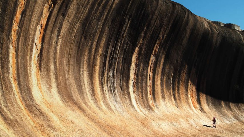 Wave Rock near Hyden in Western Australia