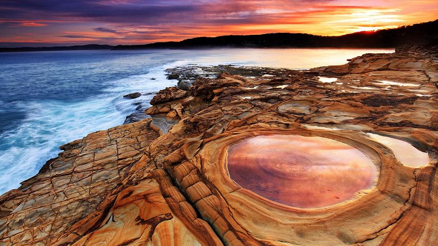 Putty Beach in New South Wales, Australia 