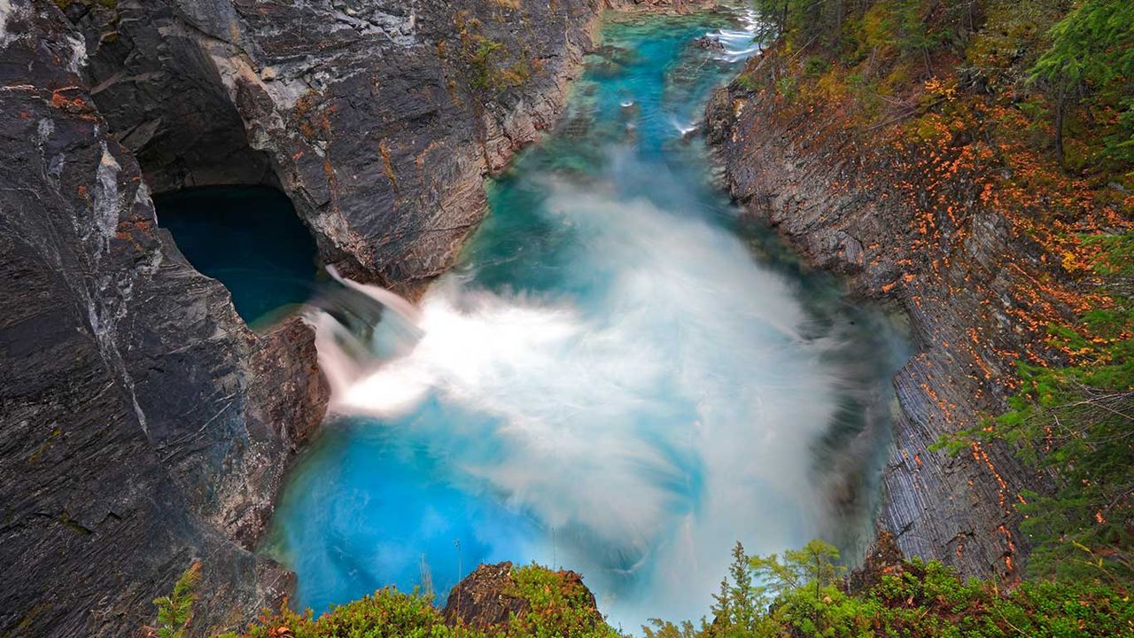Cross River Falls, B.C. Rockies 