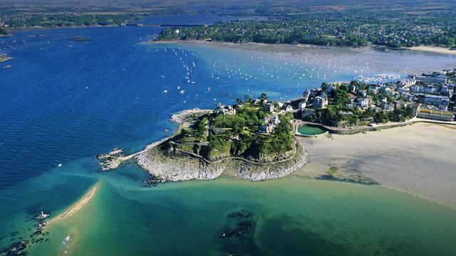 Vue aérienne de Dinard, Ille-et-Villaine, Bretagne