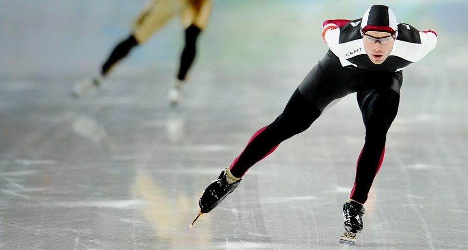 Haralds Silovs of Latvia competes in the Men's Speed Skating 5000 m at the Vancouver 2010 Winter Olympics on February 13, 2010 in Vancouver, Canada