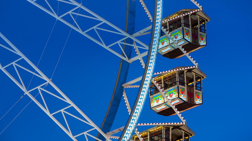 Ferris wheel gondolas, Oktoberfest, Munich, Germany