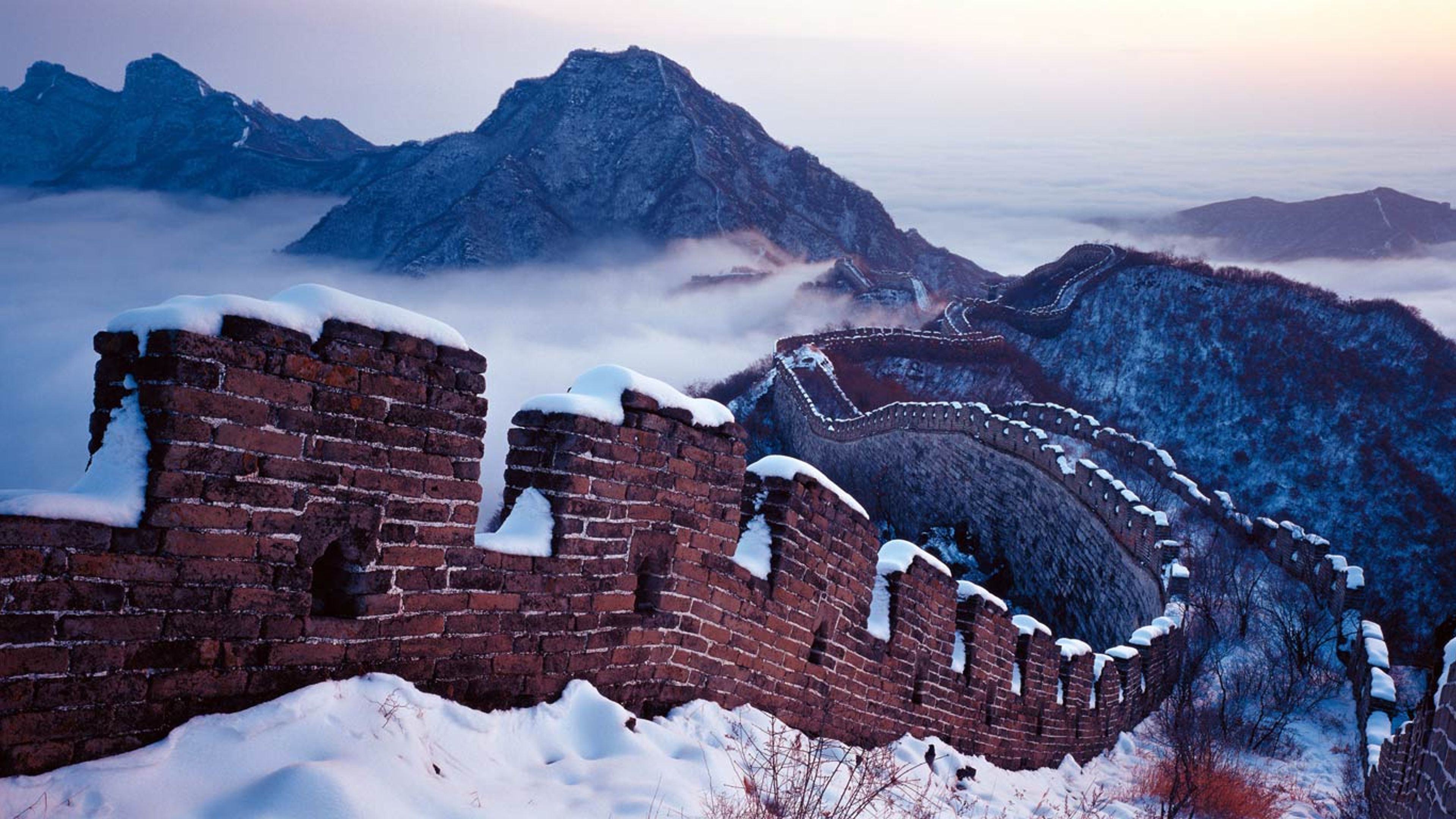 雪の万里の長城｣中国, 北京 - Bing Gallery