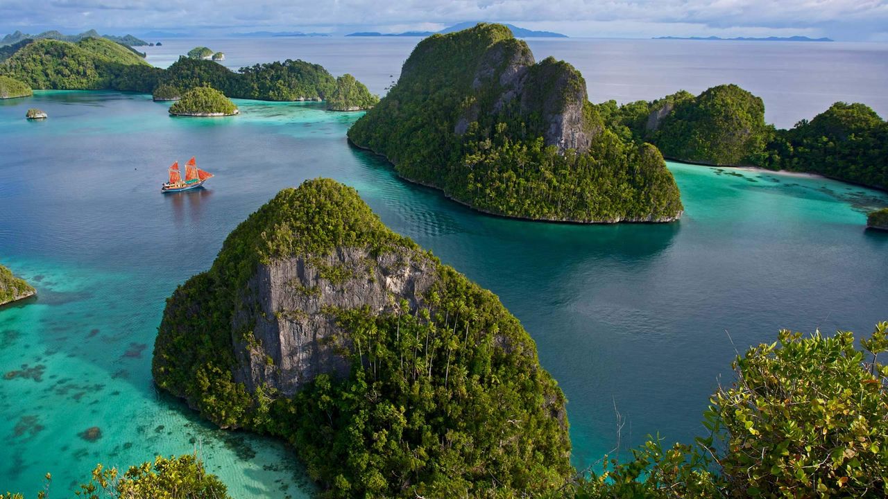 Wayag Islands in the Raja Ampat Islands of Indonesia 
