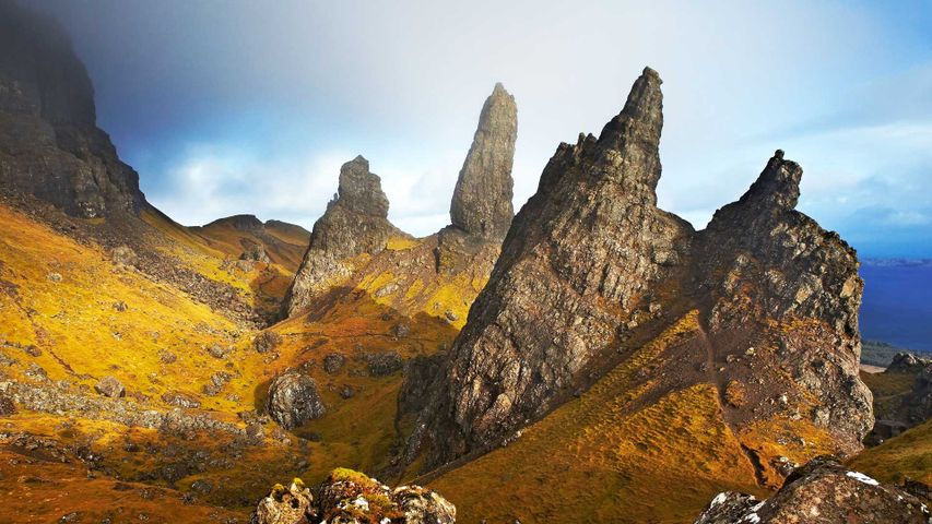 The Old Man of Storr on the Isle of Skye, Scotland 