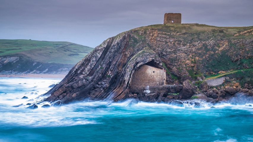 The chapel and hermitage of Santa Justa in Cantabria, Spain