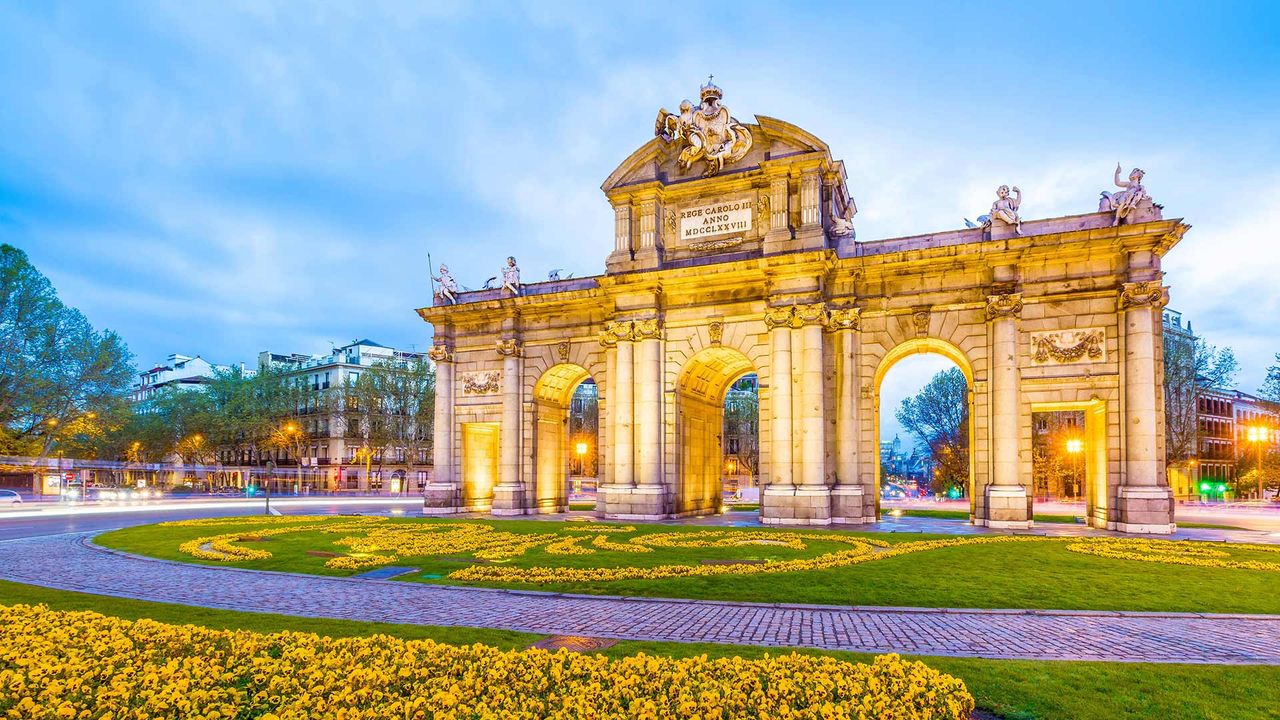 La Puerta de Alcalá, en el centro de Madrid