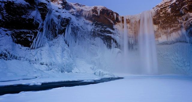 Skógafoss waterfall near Skógar, Iceland