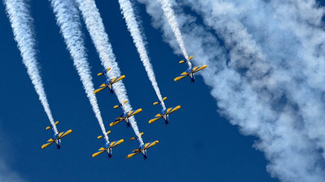 Esquadrilha da Fumaça no desfile do Dia da Independência em Brasília, 2023