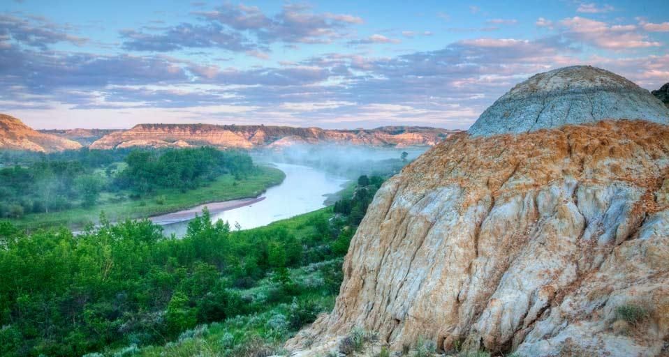 The Little Missouri River at the Little Missouri National Grassland, North Dakota