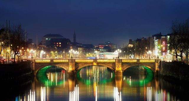 O’Connell Bridge over the River Liffey in Dublin, Ireland