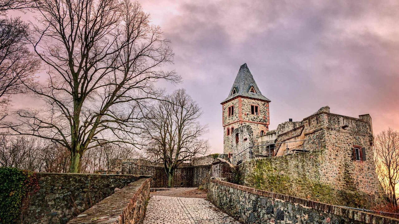 Frankenstein Castle in Darmstadt, Germany, on writer Mary Shelley's birthday
