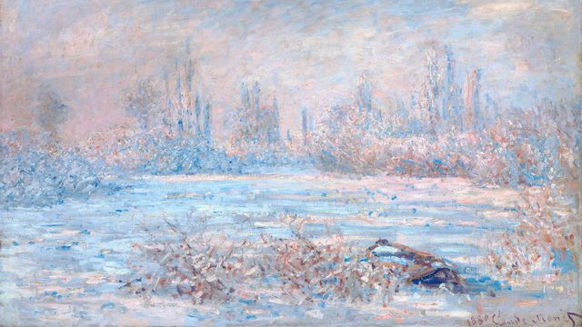 「Le Givre(霧氷)」クロード・モネ, パリ, オルセー美術館