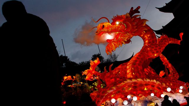 上海,豫园,龙灯