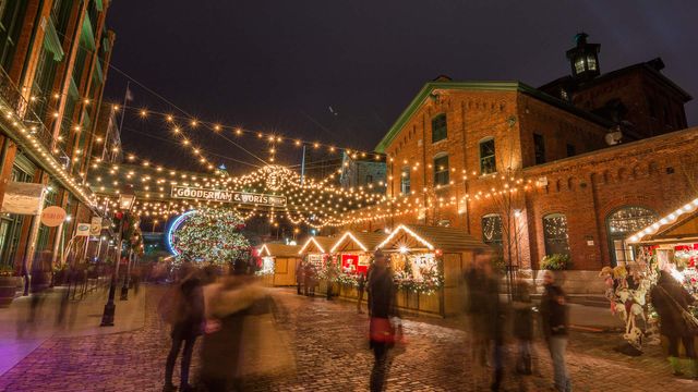 Toronto Christmas market at the Distillery District, Toronto