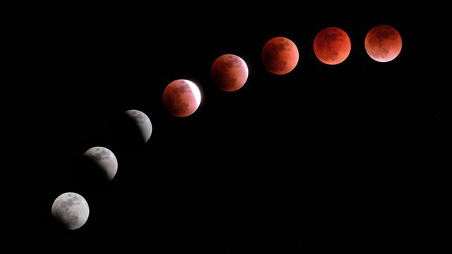 Composite image of the Jan 31, 2018 lunar eclipse
