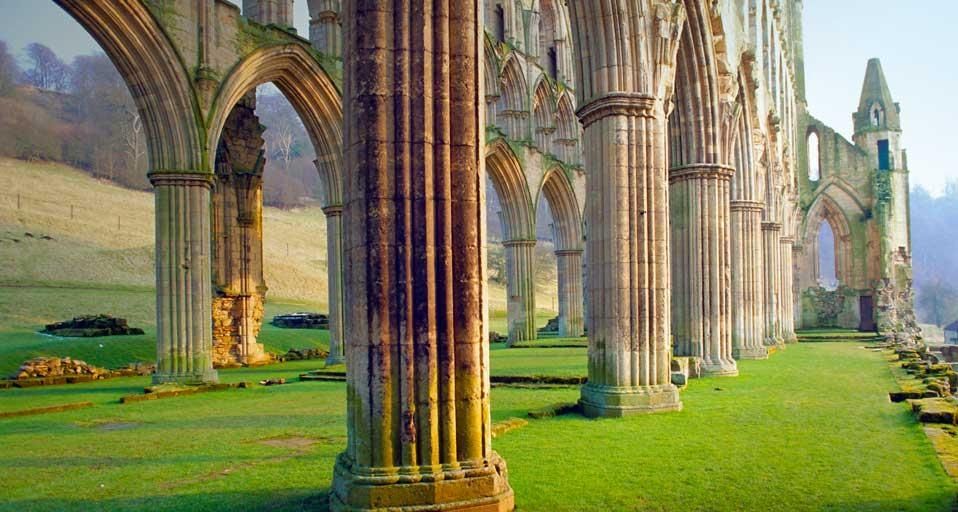 Rievaulx Abbey in Yorkshire, England